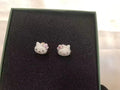 Pink Bow Hello Kitty Stud Earrings