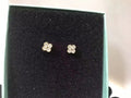 Four-Leaf Clover Crystal Stud Earrings