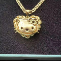 Kitty Heart Necklace
