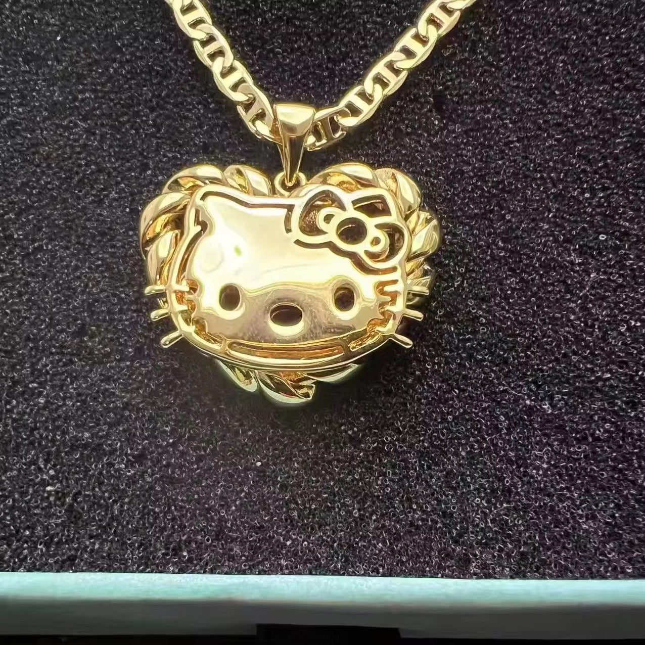 Kitty Heart Necklace