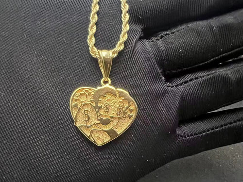 Betty Boop Heart Necklace