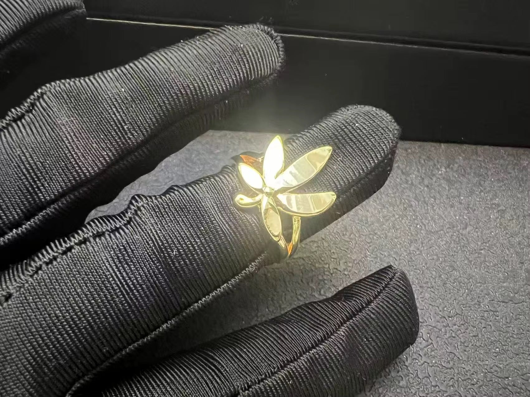 Golden Lotus Ring