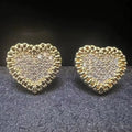 Bling Heart Studs