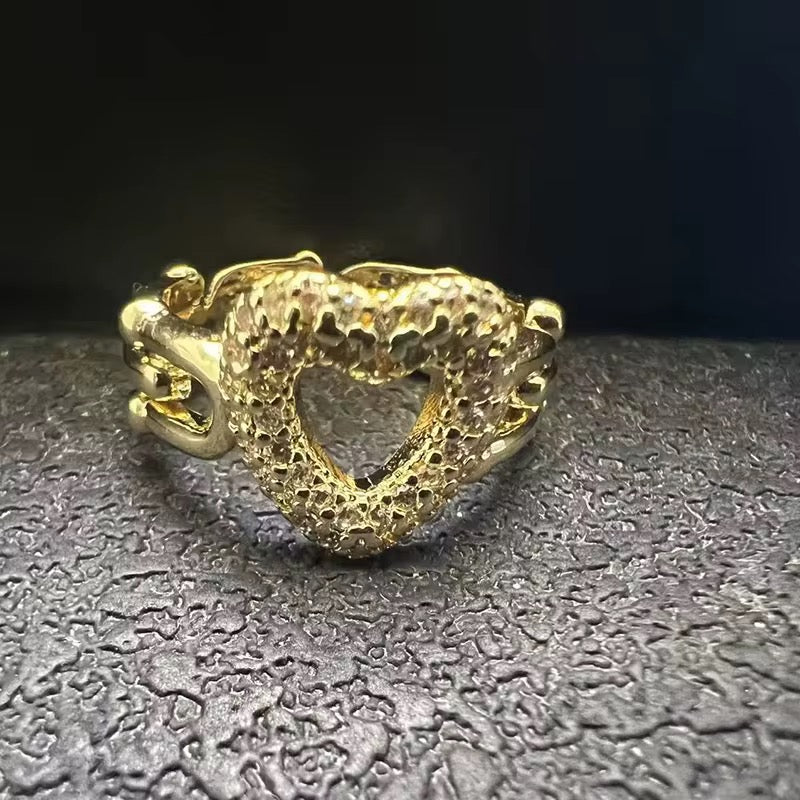 Golden Heart Ring